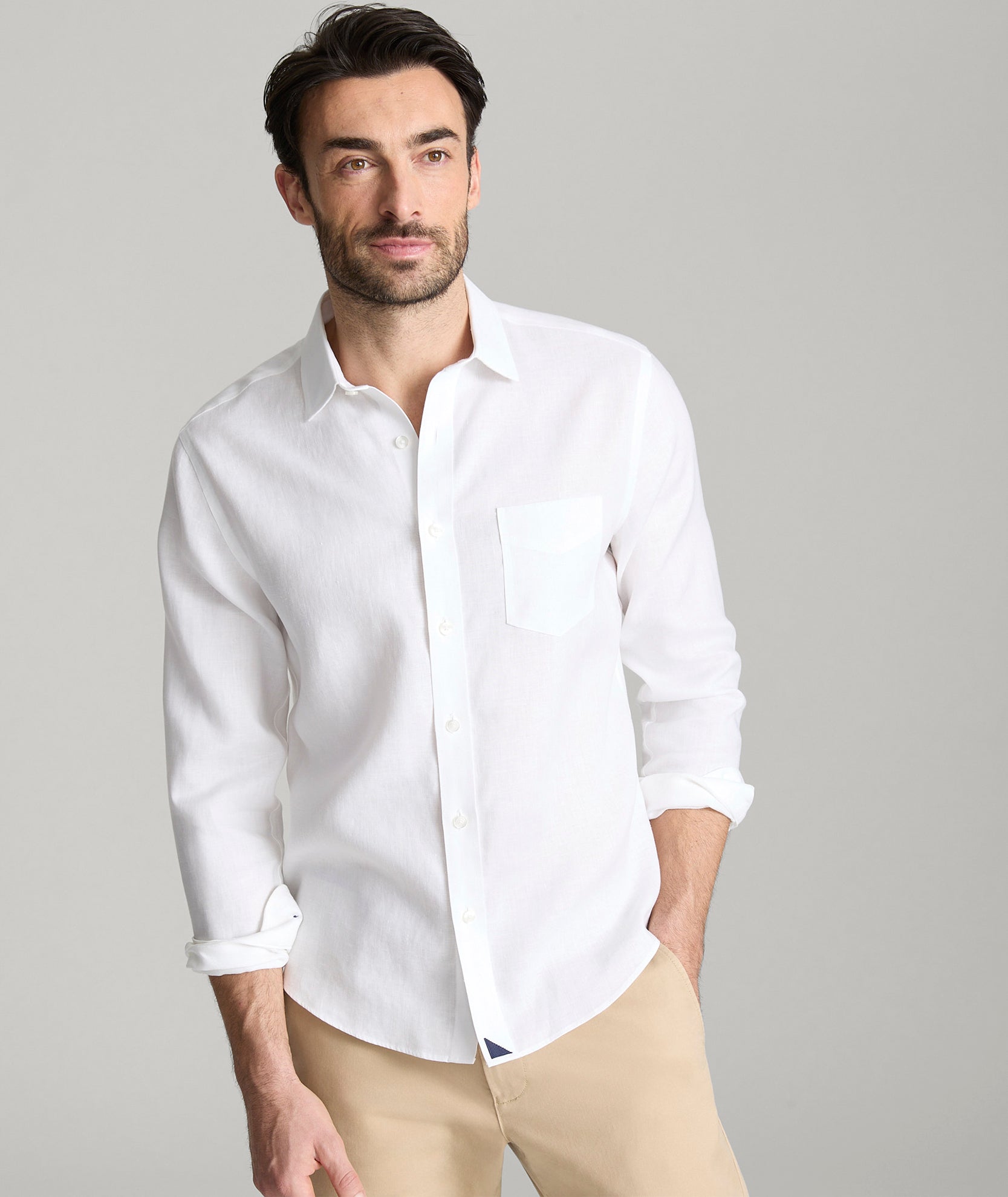 Wrinkle-Resistant Linen Shirt for Men | Vin Santo Style