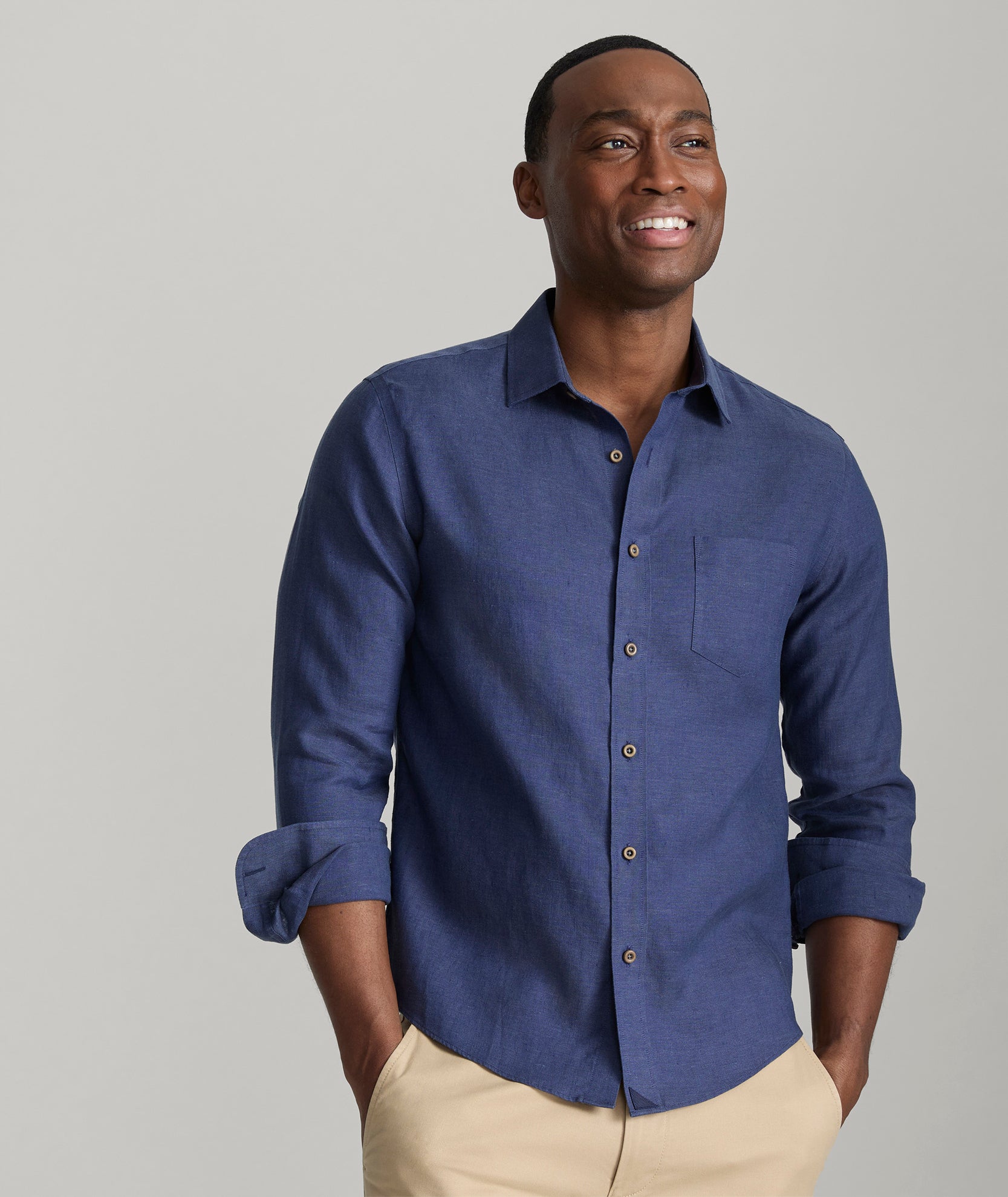 Wrinkle-Resistant Linen Shirt for Men | Vin Santo Style