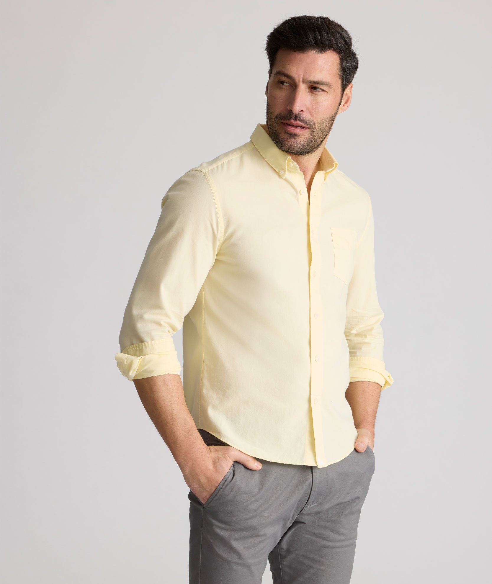 Vintage Wash Cotton Farnsworth Button-Down Shirt