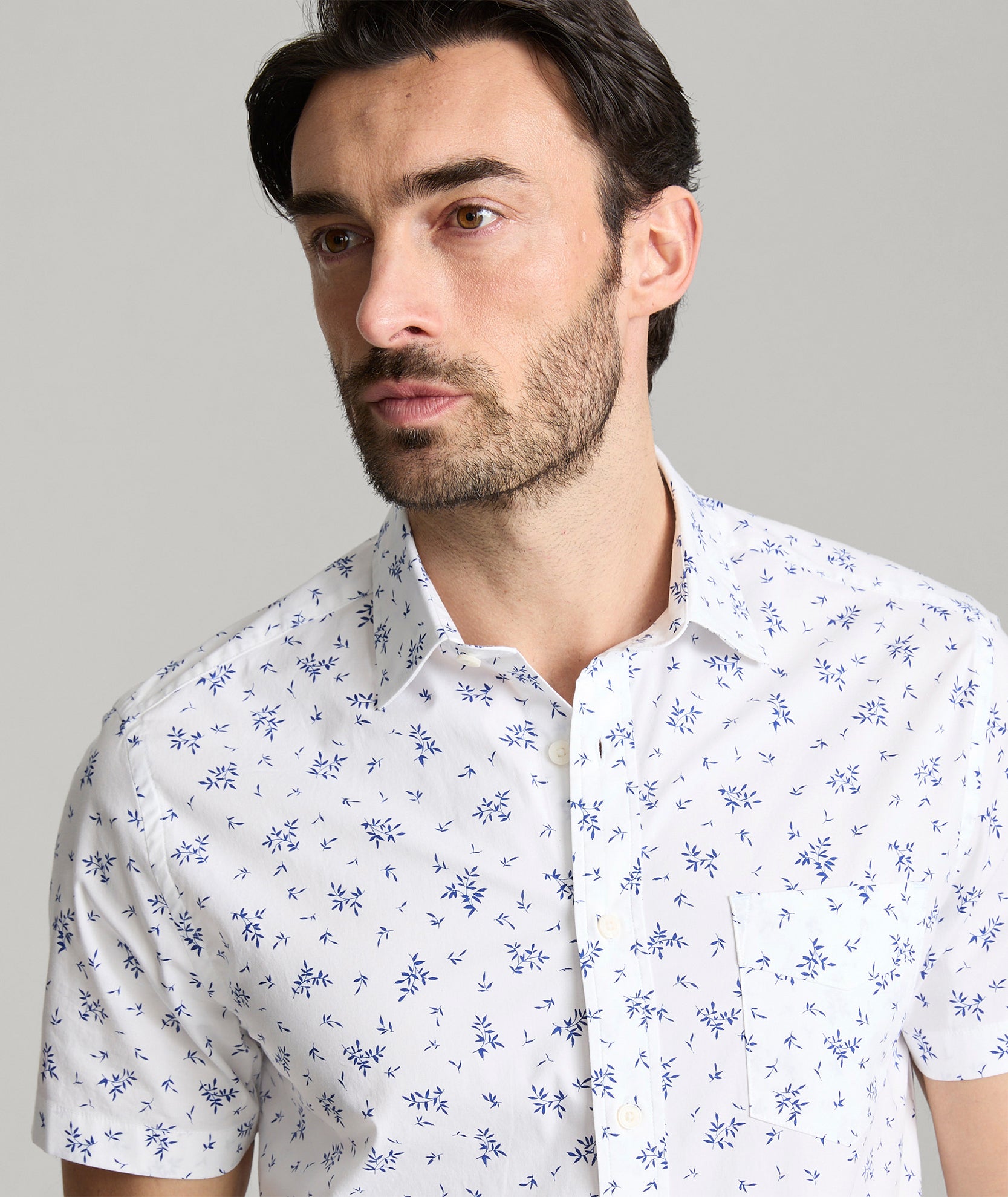 Organic Cotton Stretch Short-Sleeve Button-Down Shirt – Fair Trade Certified
