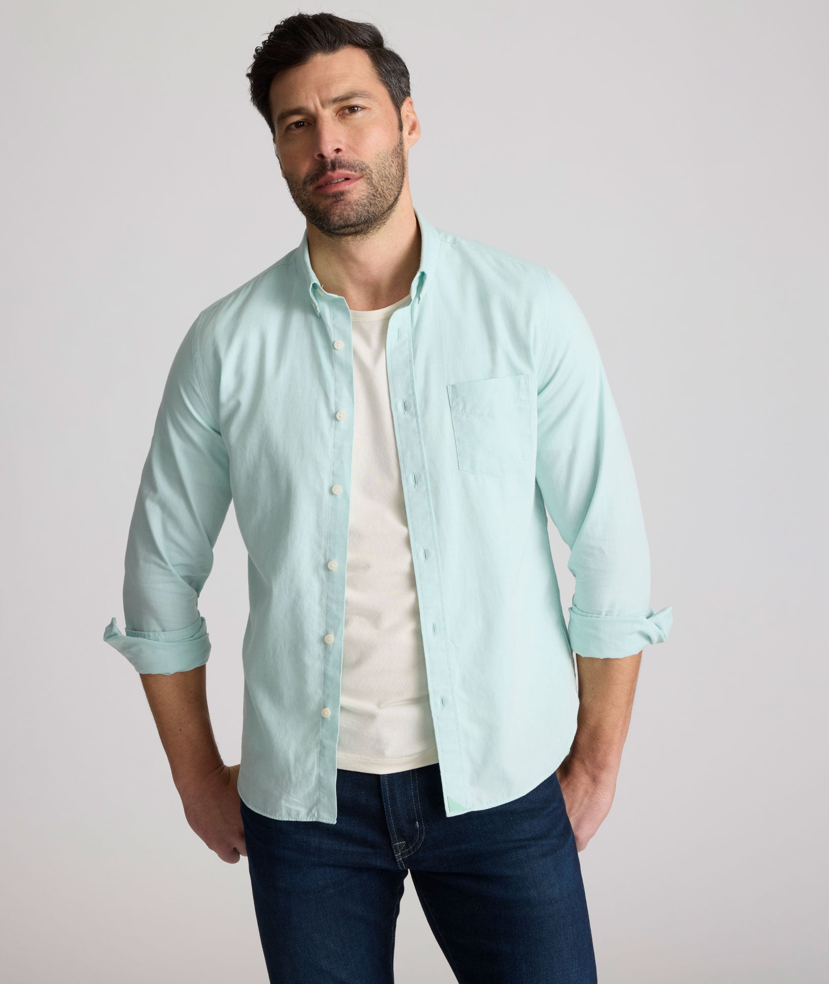 Vintage Wash Cotton Farnsworth Button-Down Shirt