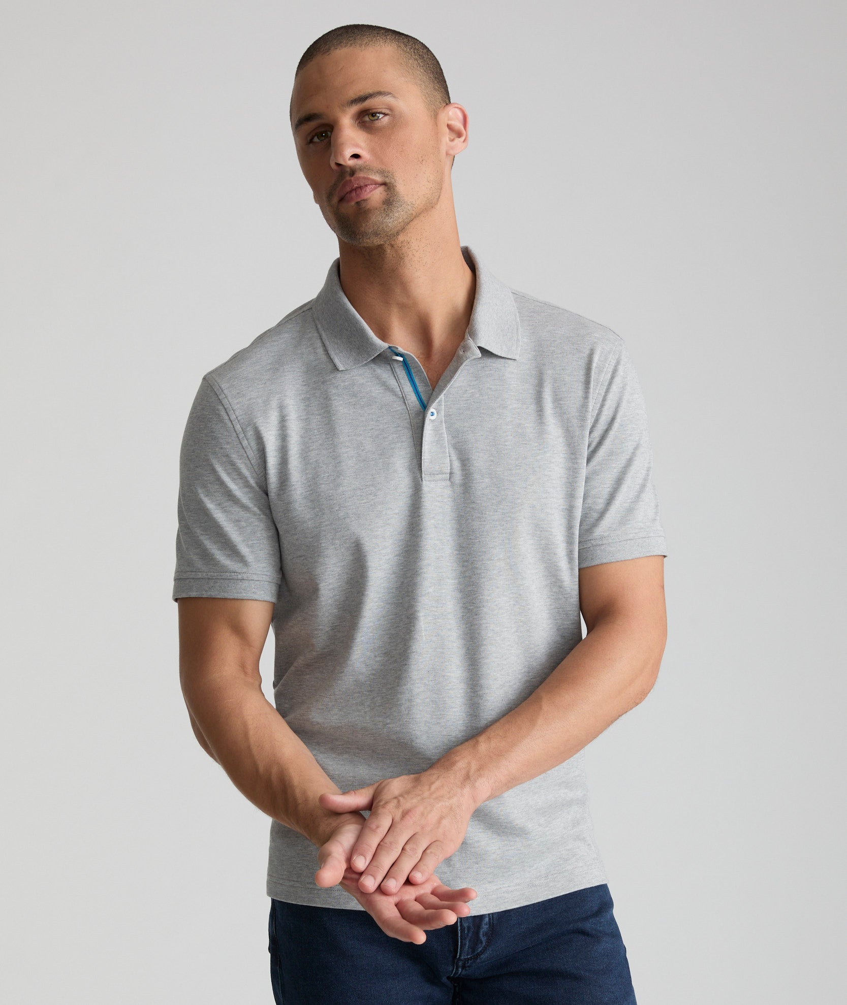 Wrinkle-Free Supima Cotton Polo Shirt for Men