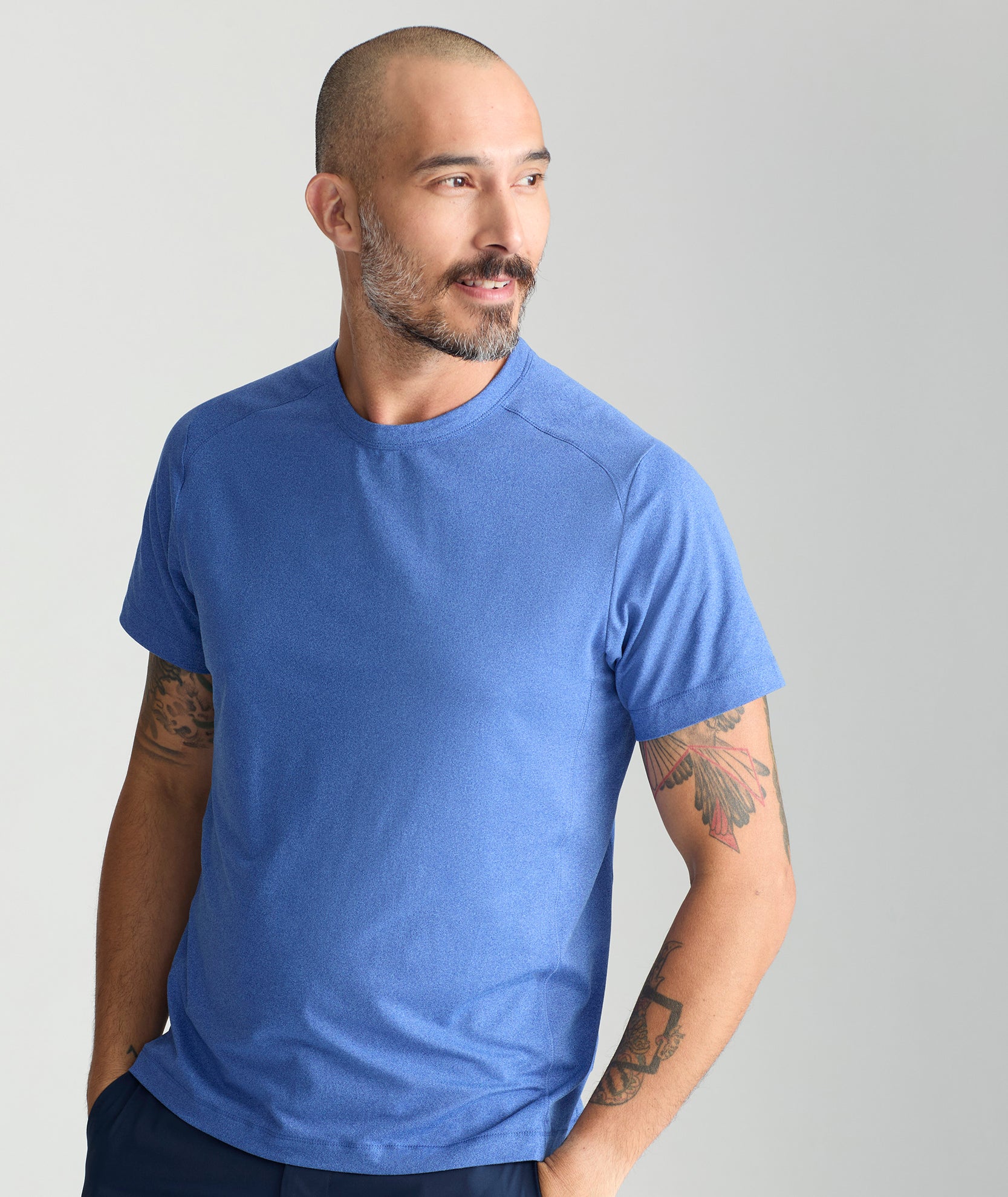 Performance Stretch Tee with Sweat-Wicking Fabric