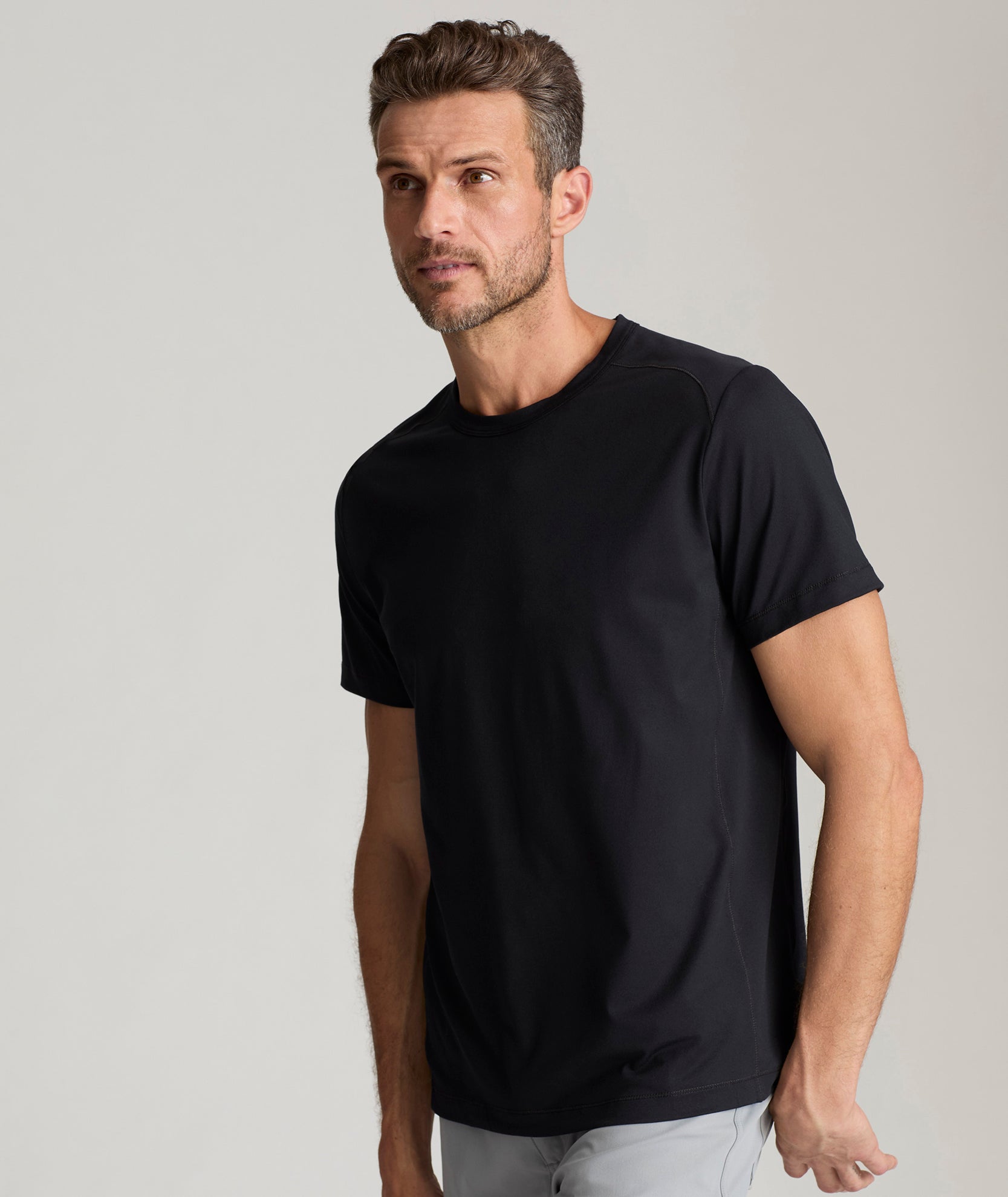 Performance Stretch Tee with Sweat-Wicking Fabric