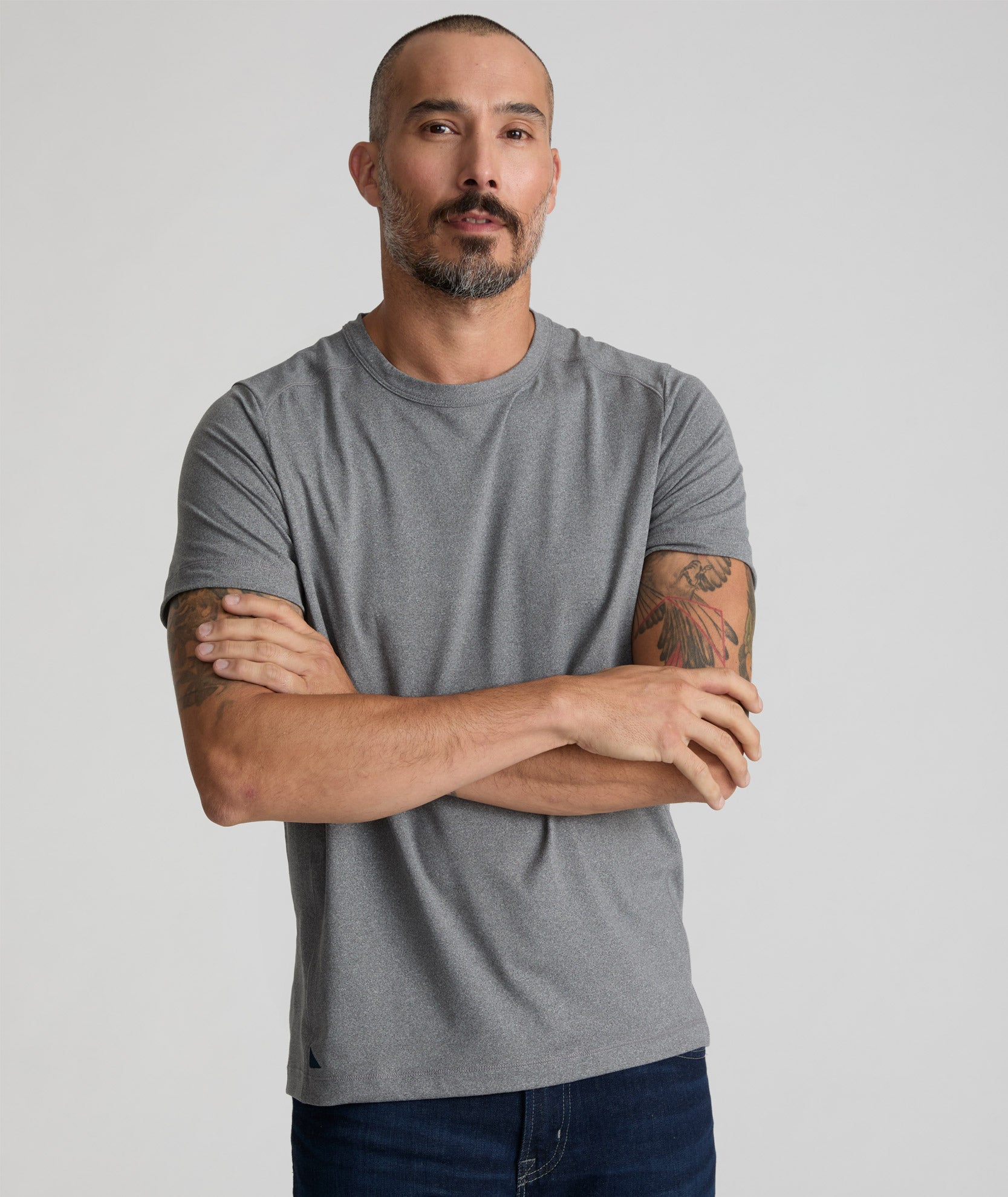 Performance Stretch Tee with Sweat-Wicking Fabric
