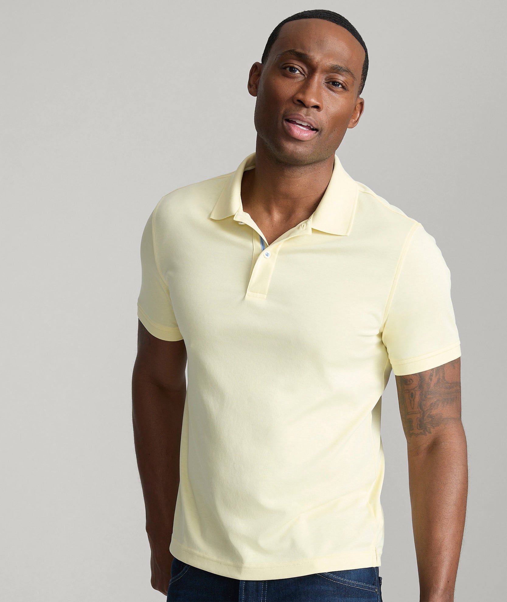 Wrinkle-Free Supima Cotton Polo Shirt for Men
