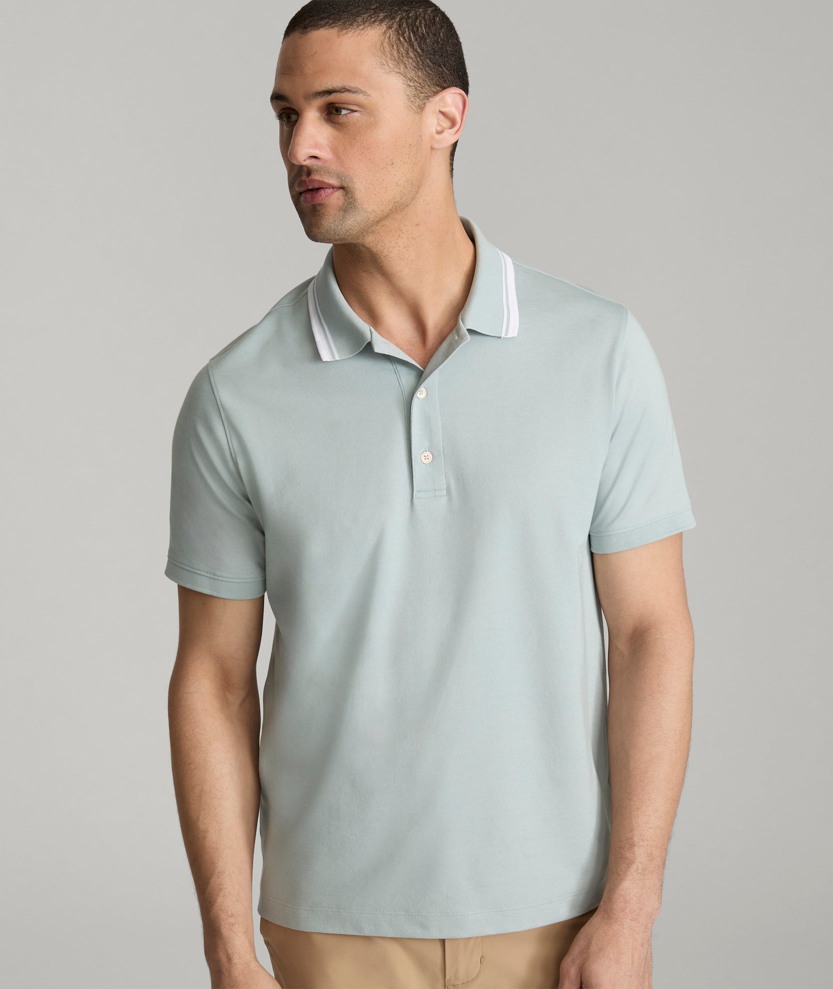 Men's Performance Polo Shirt - Moisture-Wicking & Stretch for Golf & Travel