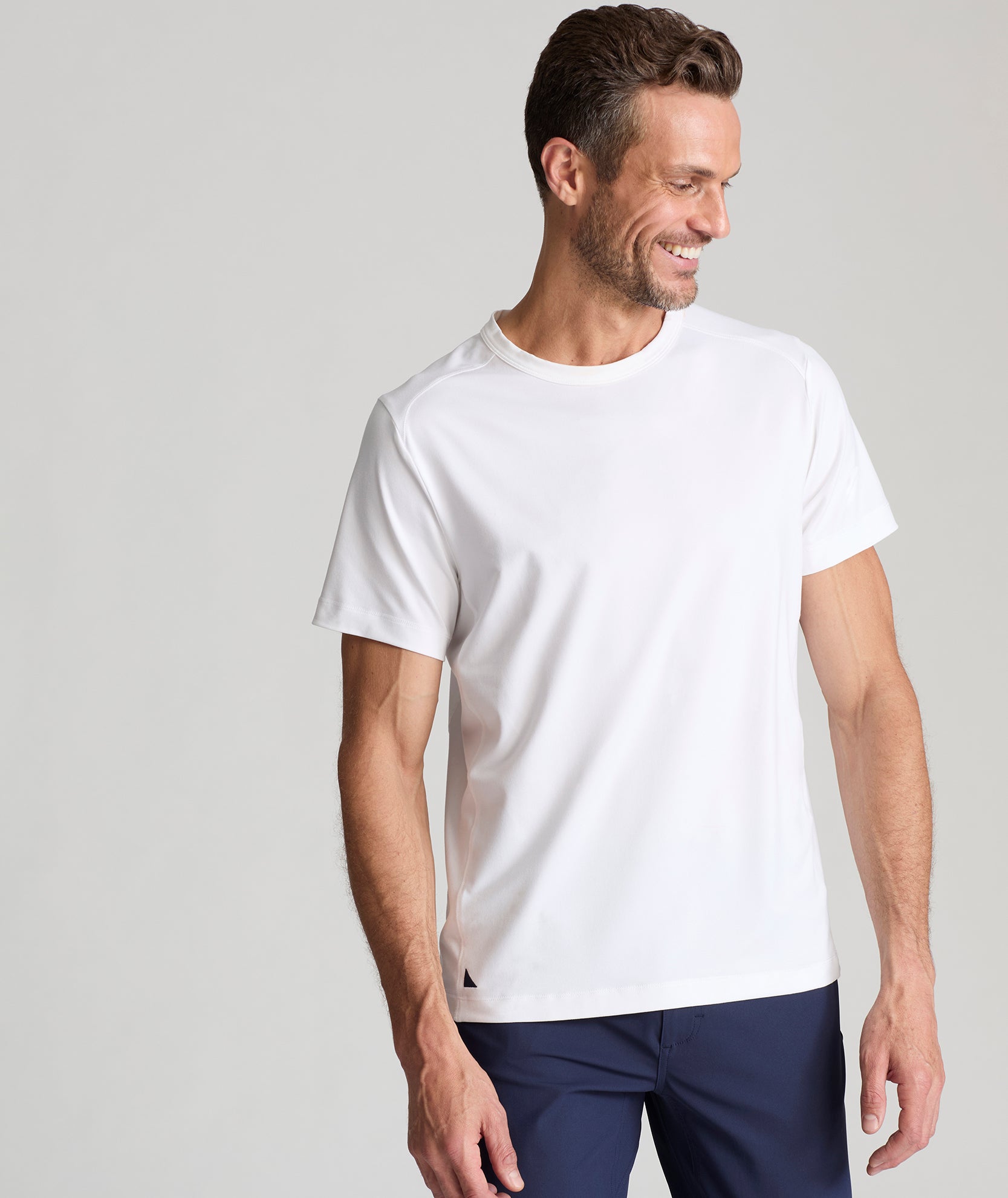 Performance Stretch Tee with Sweat-Wicking Fabric