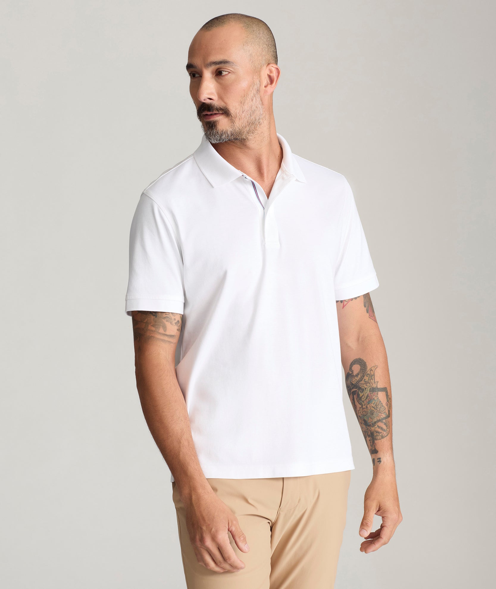 Wrinkle-Free Supima Cotton Polo Shirt for Men