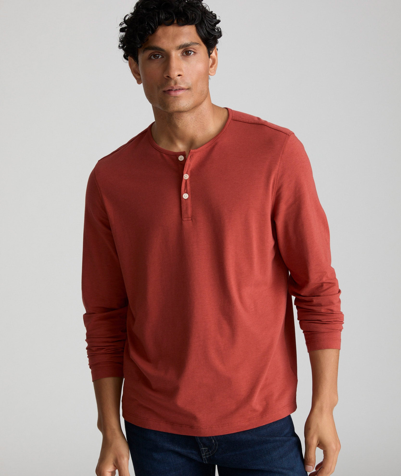 EcoSoft™ TENCEL Lyocell Henley Shirt for Men - Breathable & Sustainable