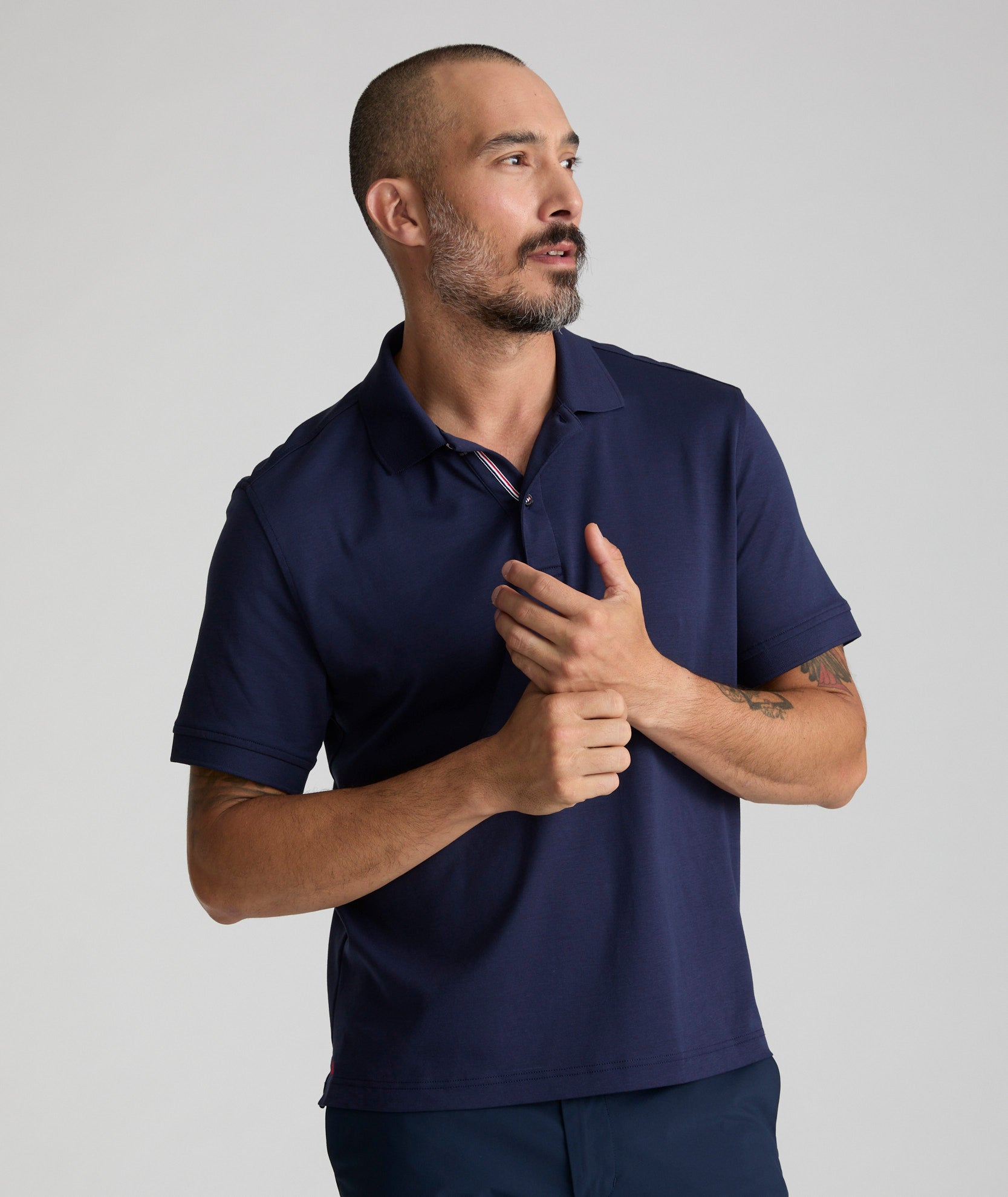 Wrinkle-Free Supima Cotton Polo Shirt for Men