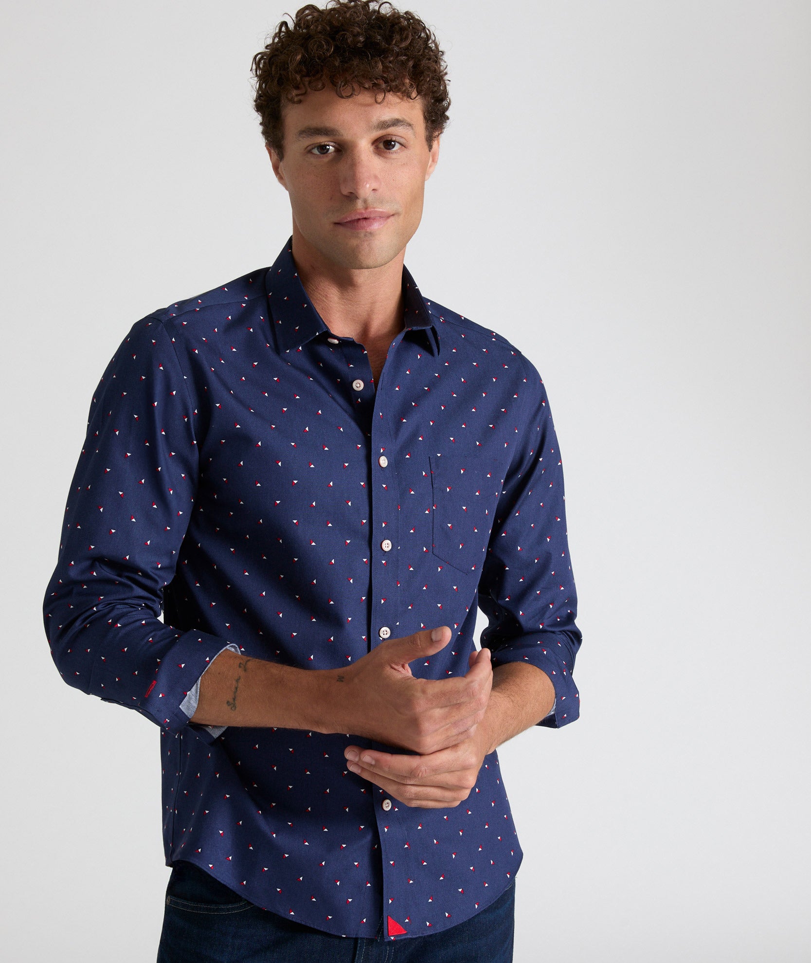 Kipling Wrinkle-Free Cotton Shirt for Men