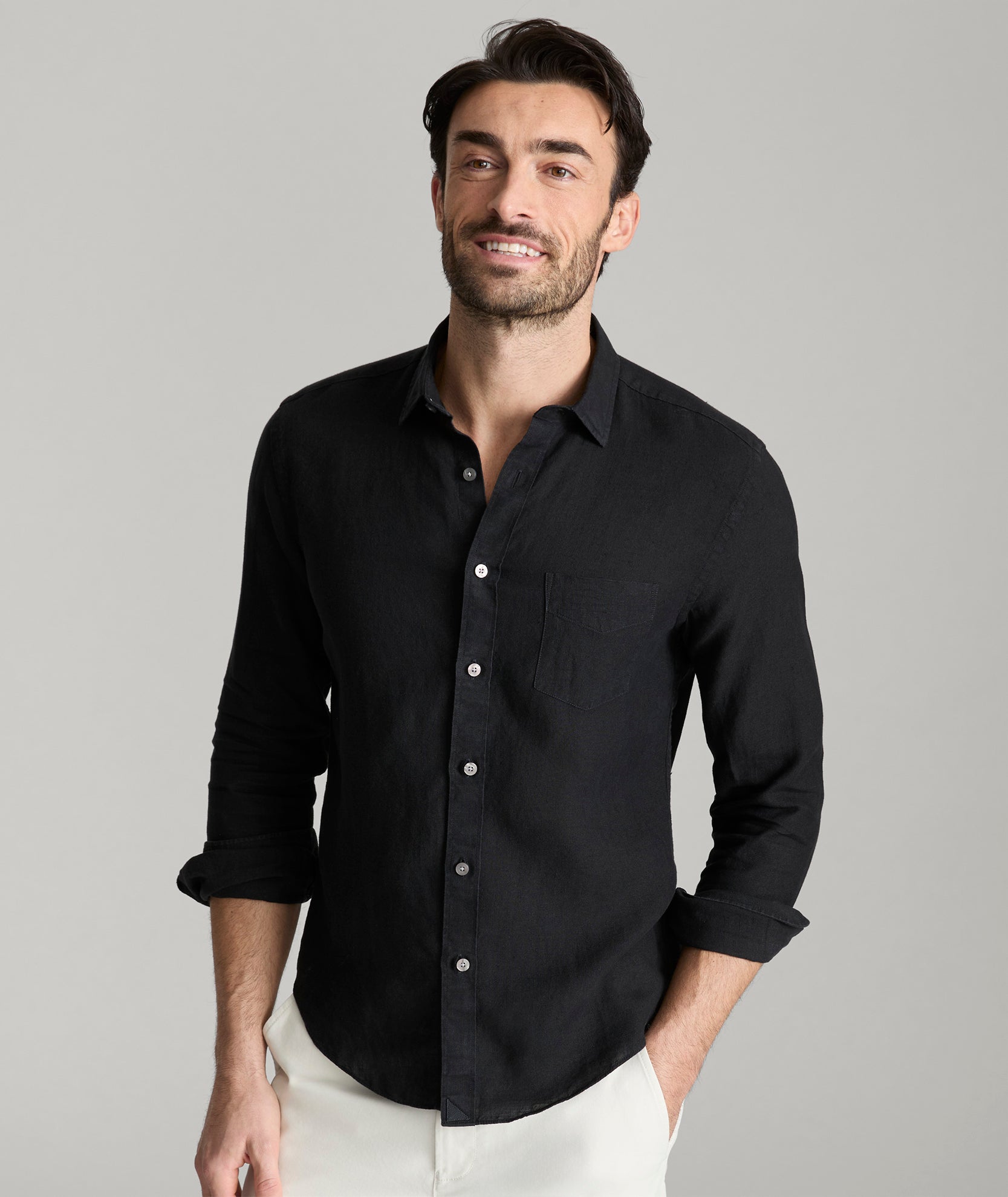 Wrinkle-Resistant Linen Shirt for Men | Vin Santo Style