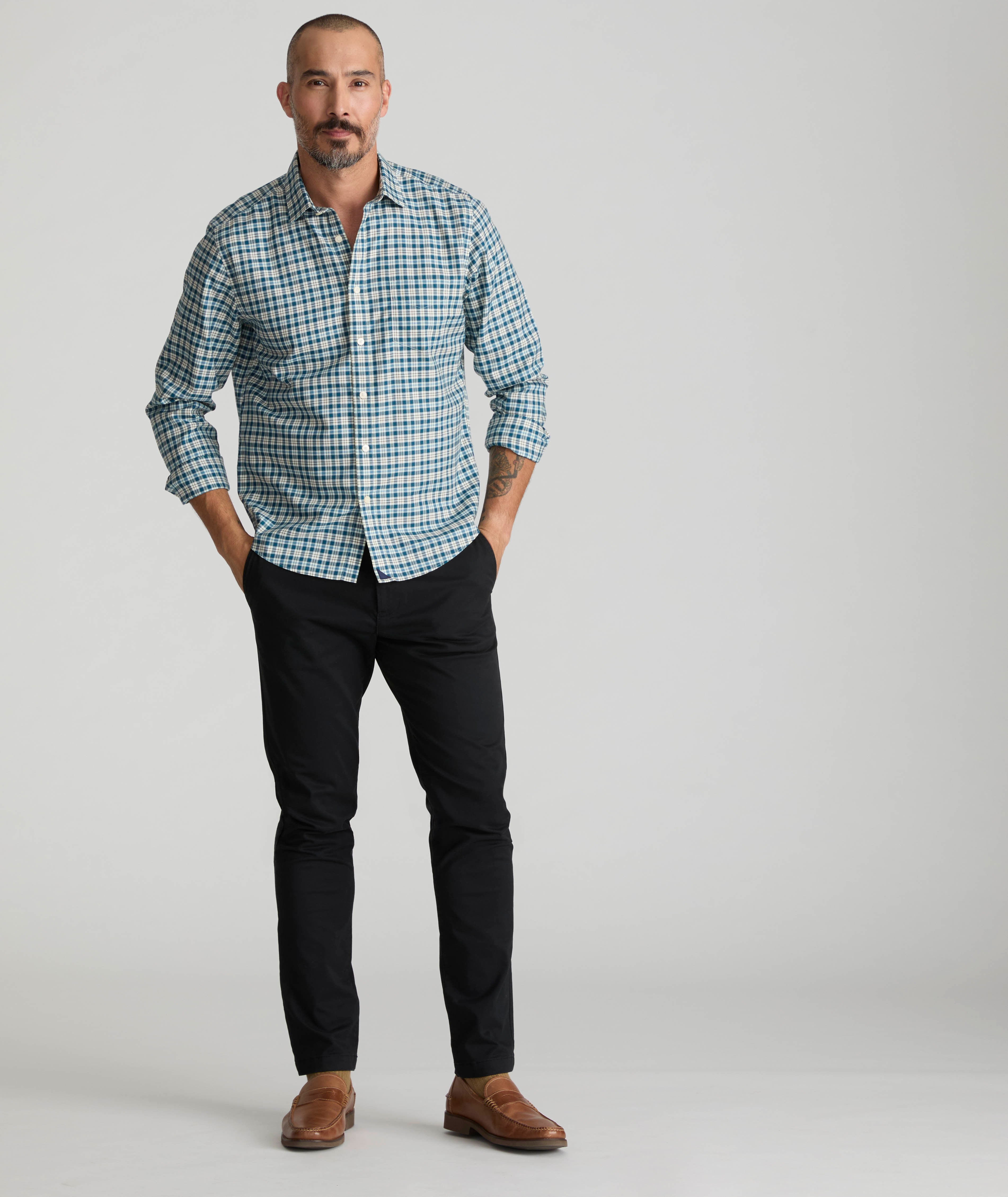 Men's Slim Fit Stretch Cotton Chino Pants - Classic Style