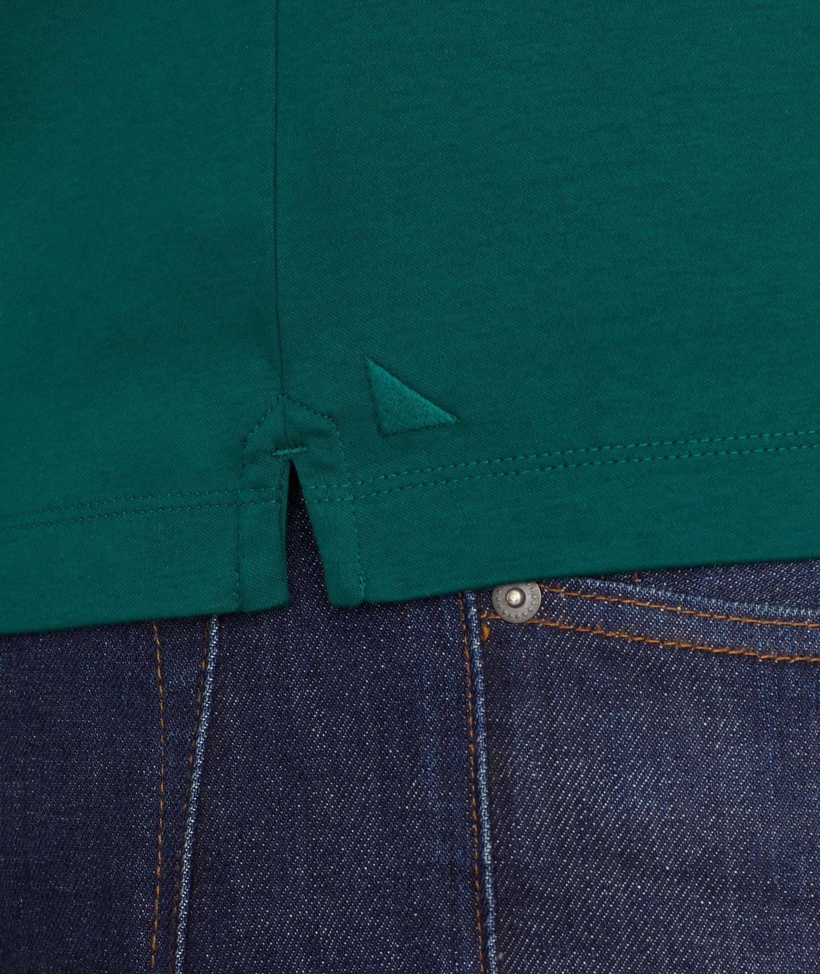 Wrinkle-Free Cotton Long Sleeve Polo Shirt with Chest Pocket
