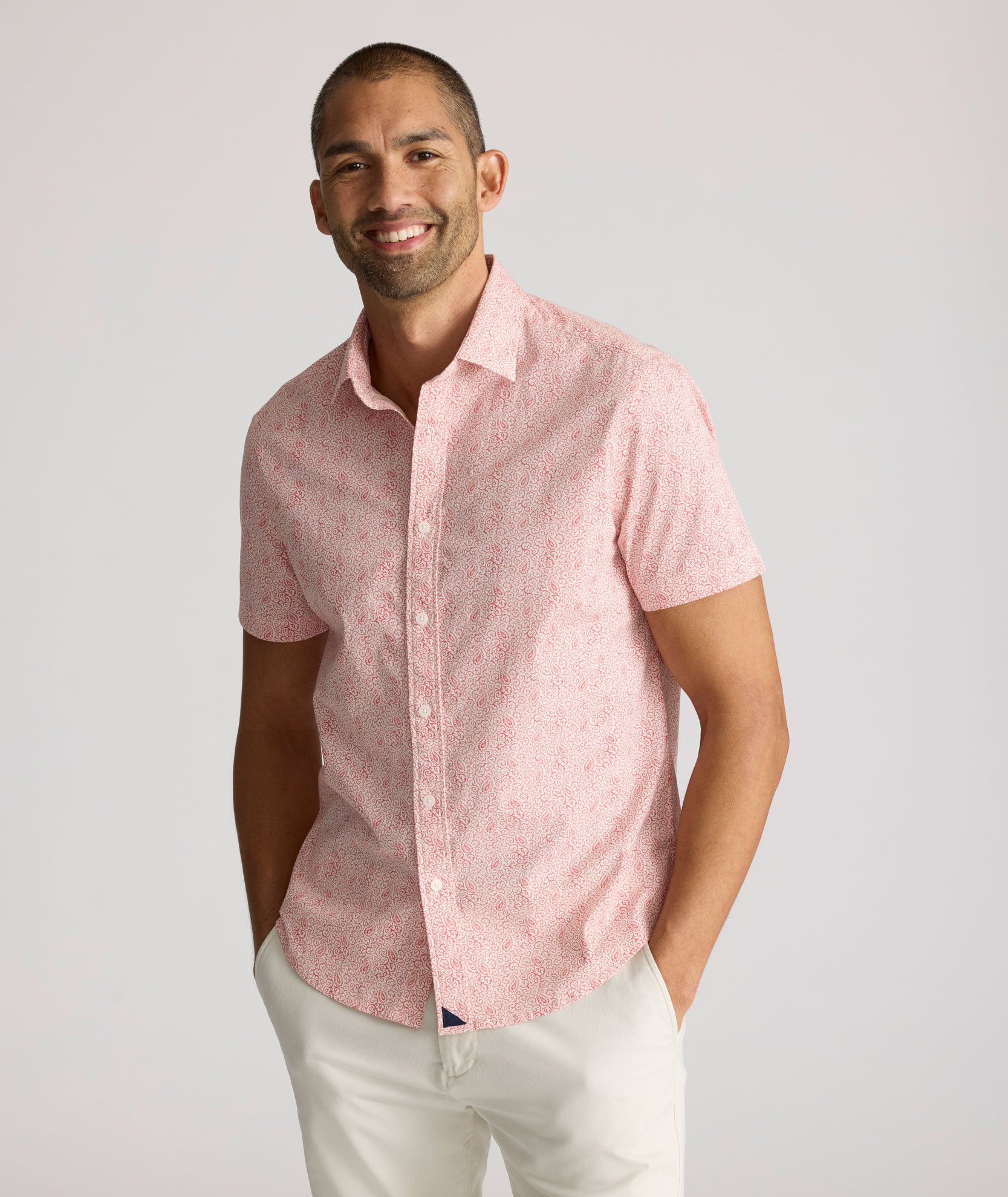 Men's Stretch Cotton Short-Sleeve Shirt | Fair Trade & Organic