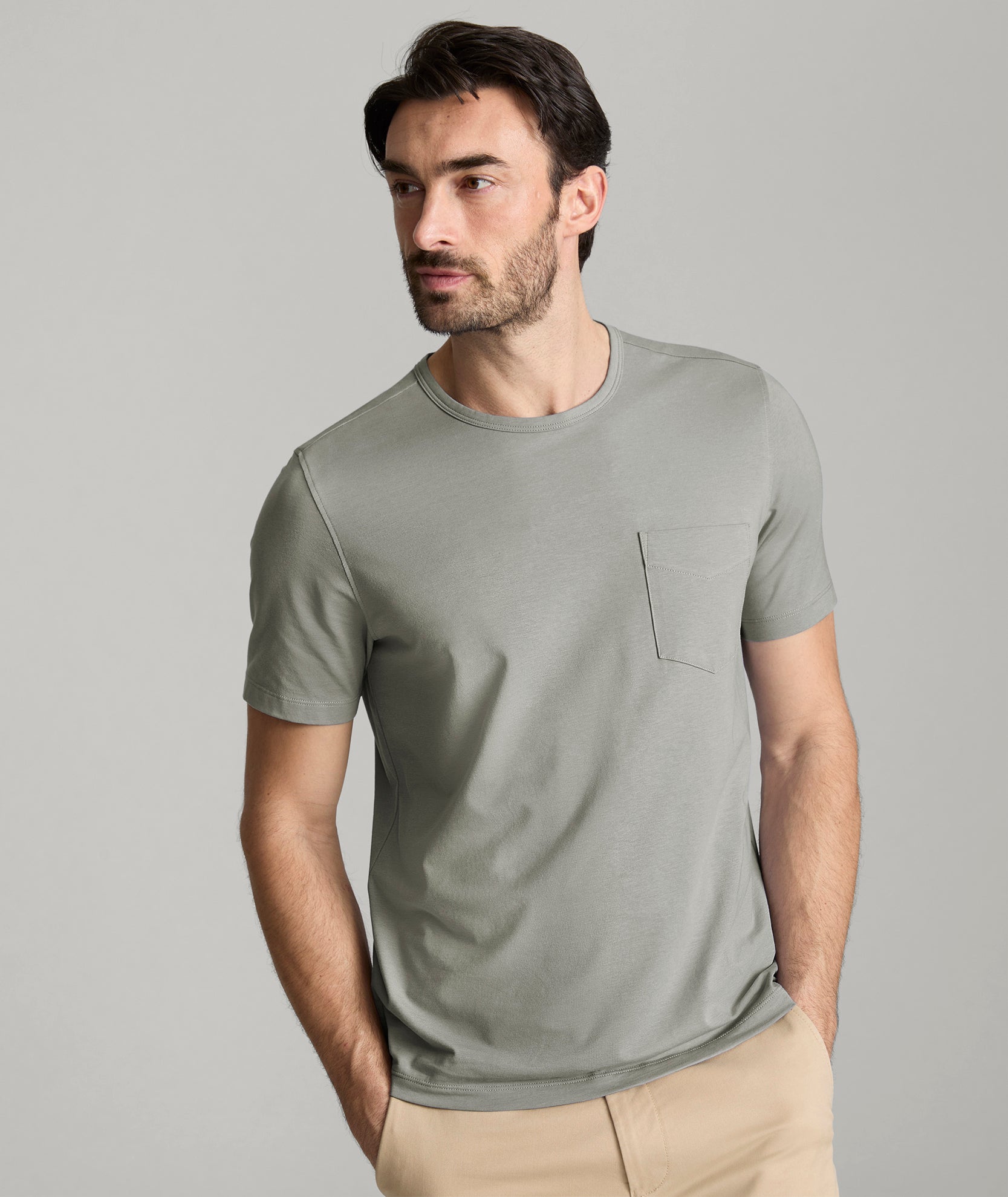 EcoSoft™ Cotton TENCEL™ Lyocell Pocket Tee - Eco-Friendly & Breathable