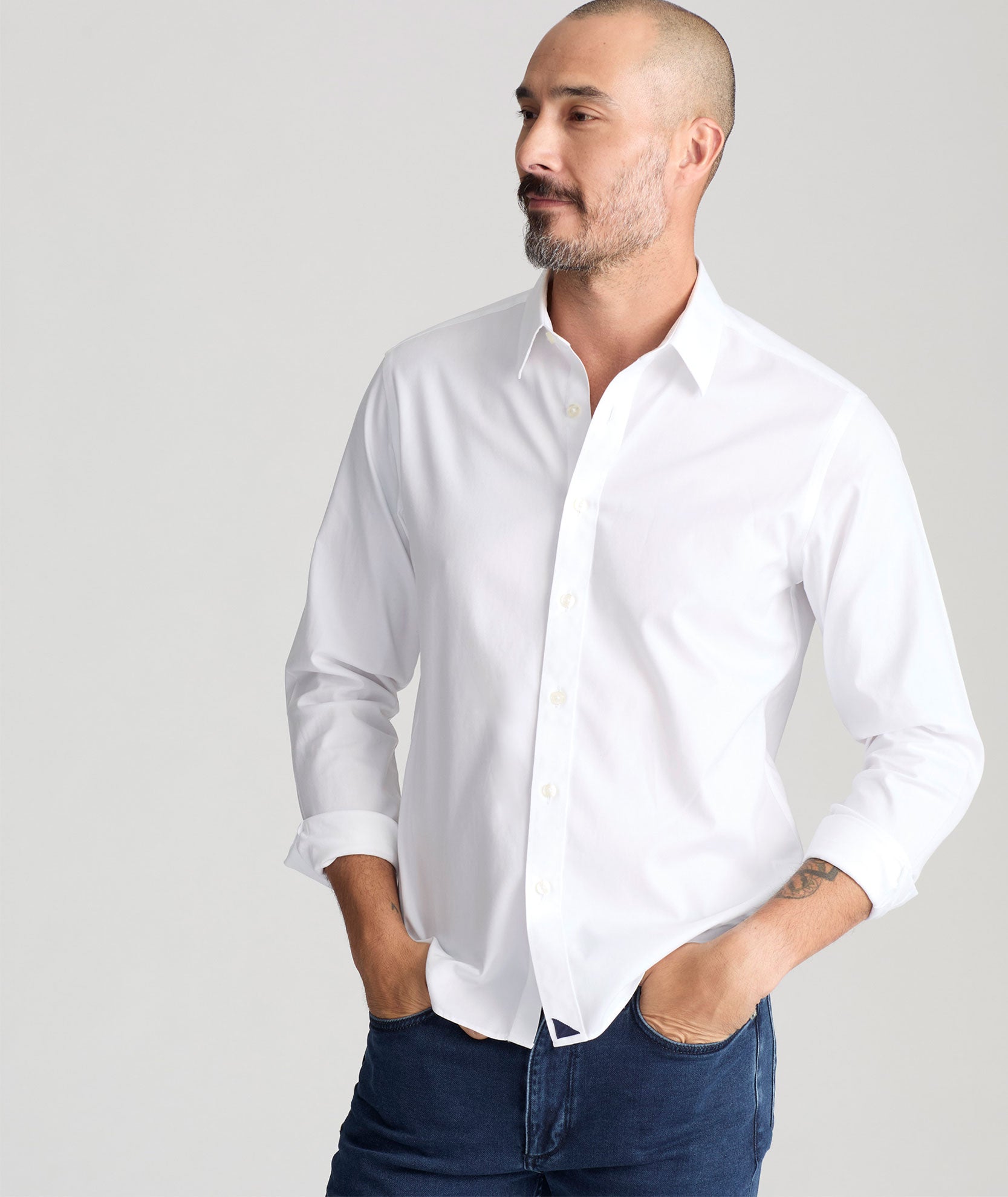 Men's Wrinkle-Free Cotton Dress Shirt – Las Cases Classic