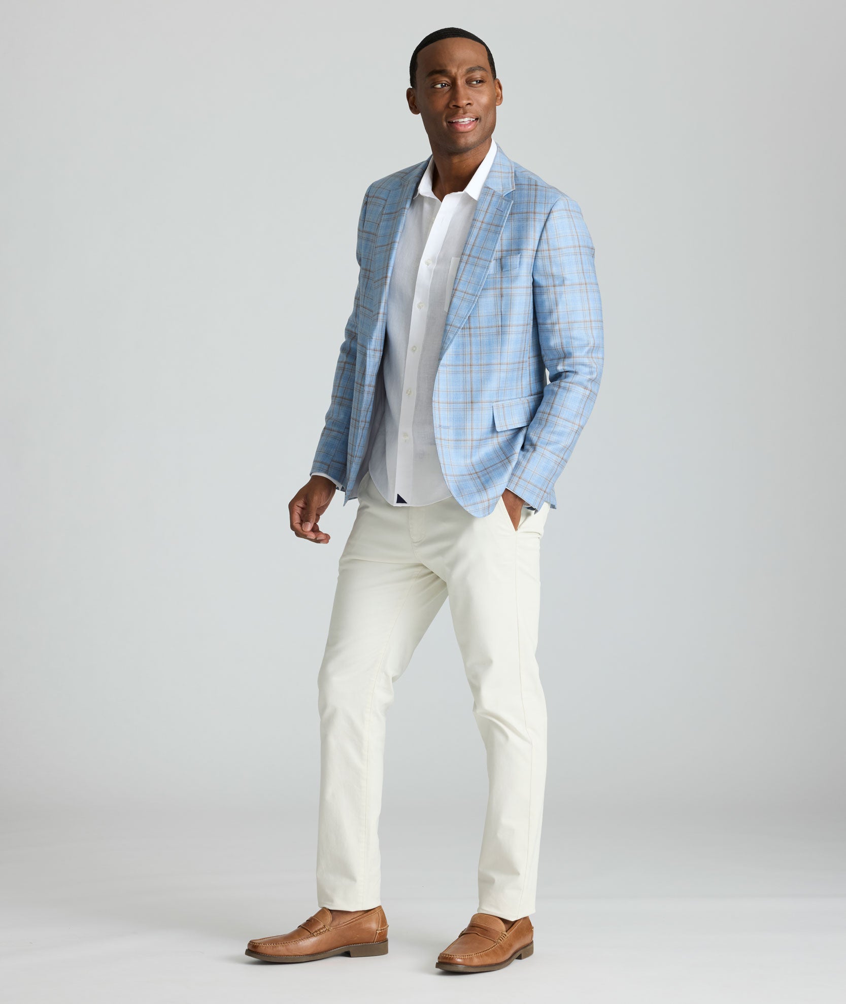Italian Wool Sport Coat for Men - Lightweight & Breathable Blazer