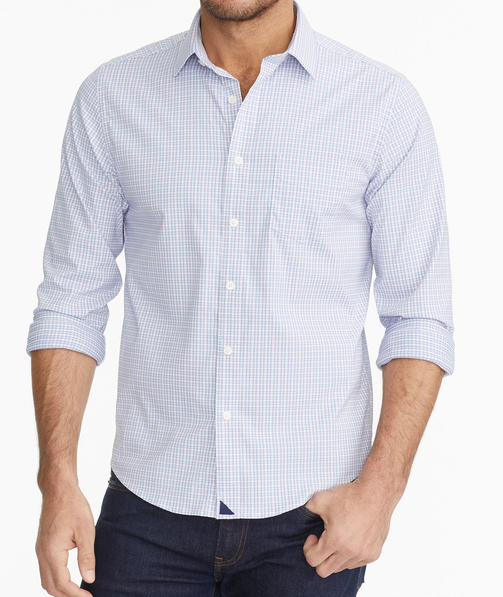 Moisture-Wicking Dalton Performance Shirt - Wrinkle-Free & Stretch