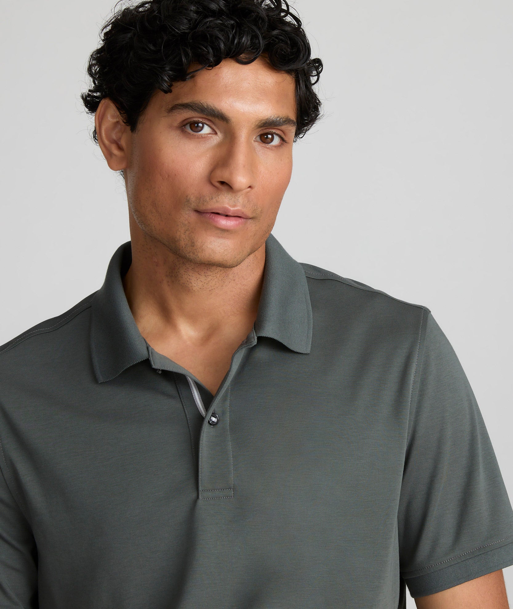 Wrinkle-Free Supima Cotton Polo Shirt for Men