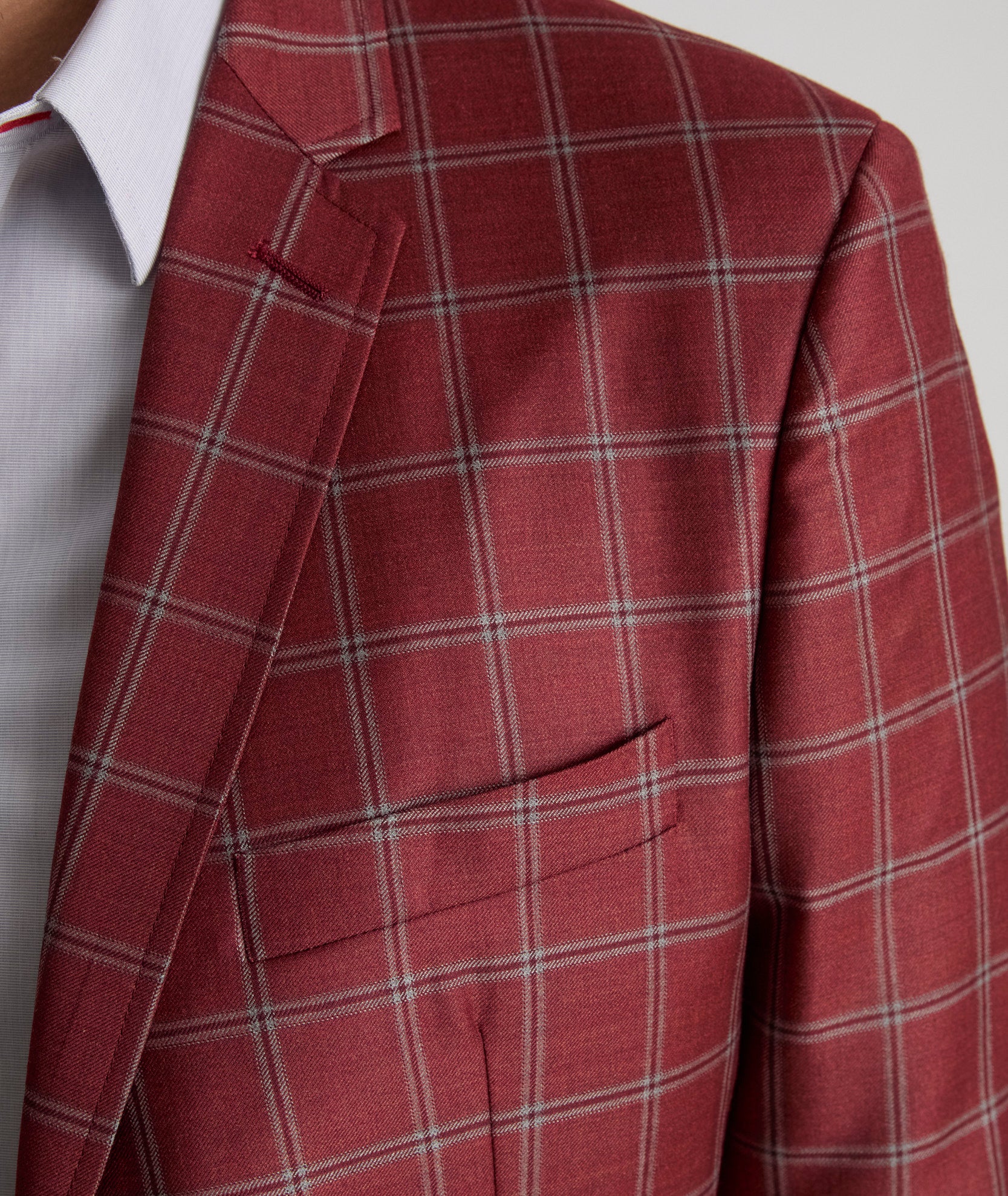 Italian Wool Reda Sport Coat - Classic Check Blazer for Men