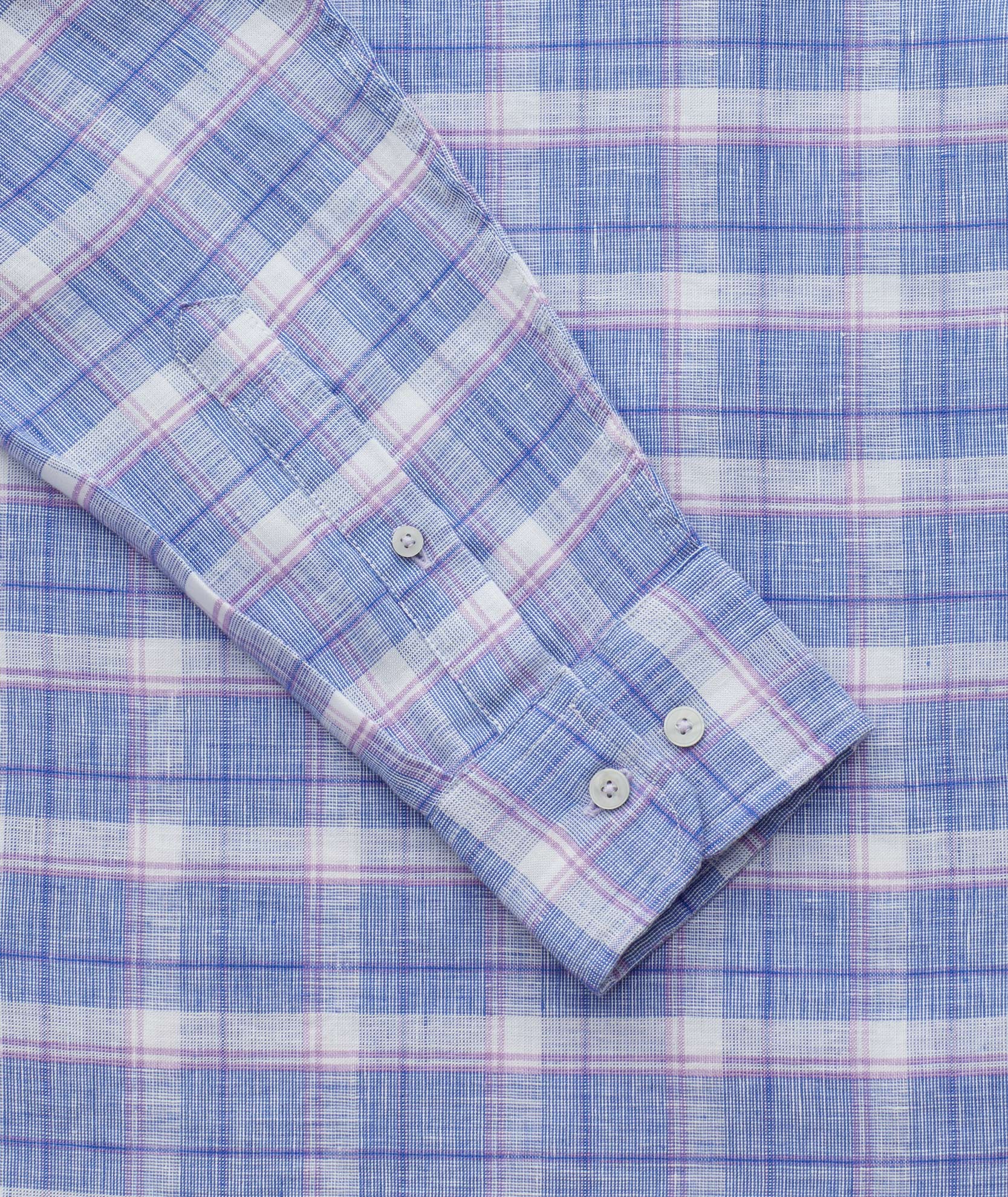 Wrinkle-Resistant Linen Shirt by Berardo - Machine Washable