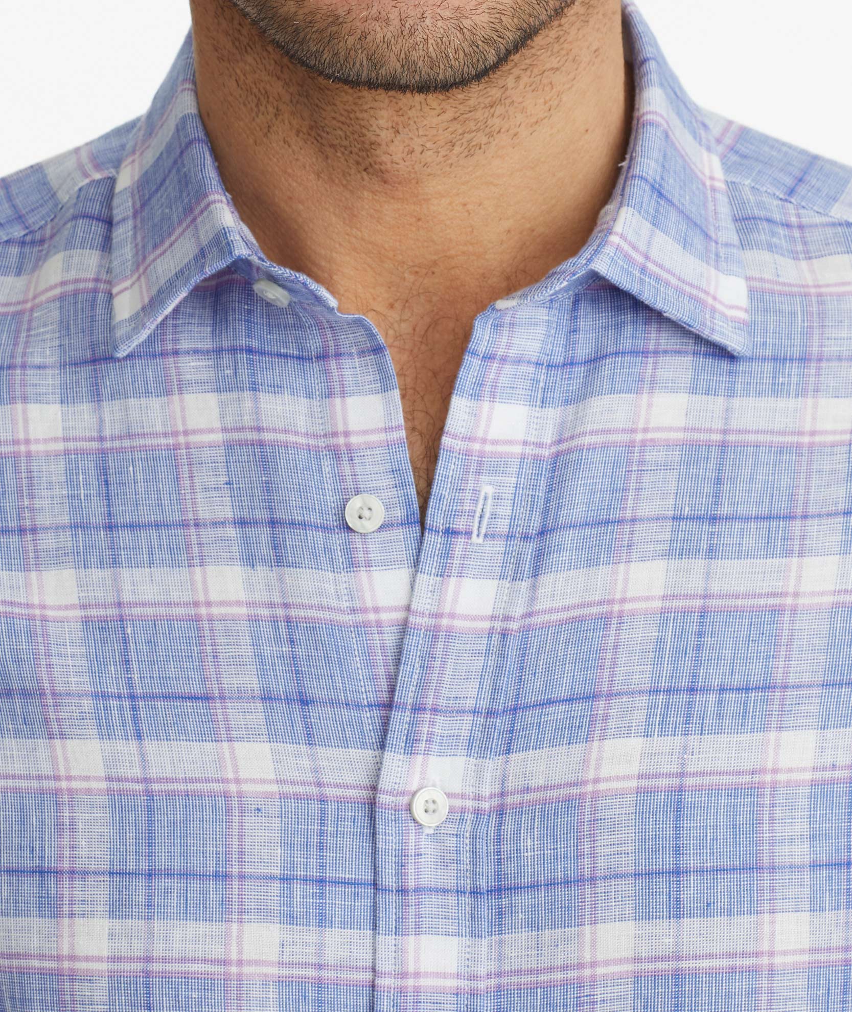 Wrinkle-Resistant Linen Shirt by Berardo - Machine Washable