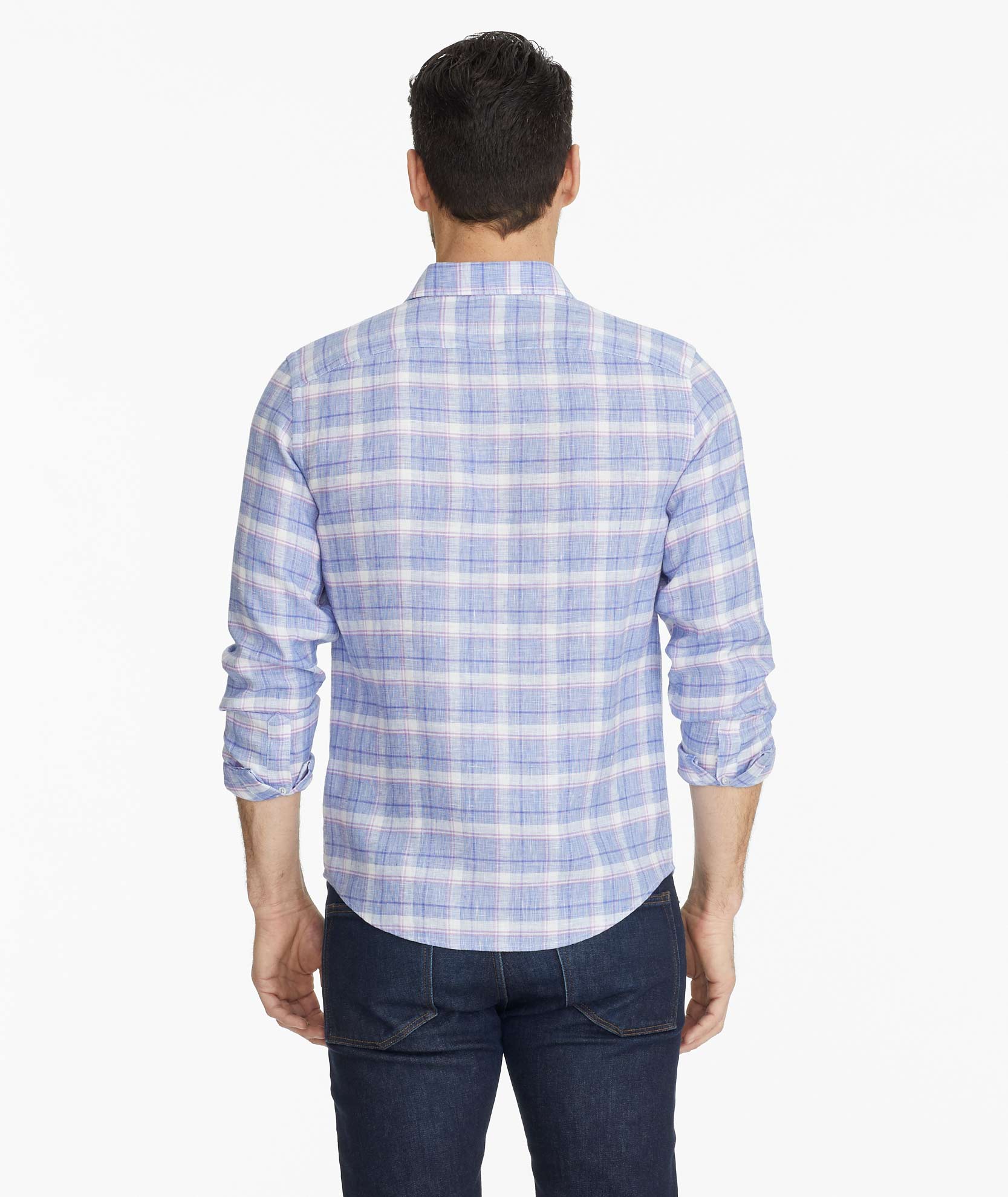 Wrinkle-Resistant Linen Shirt by Berardo - Machine Washable