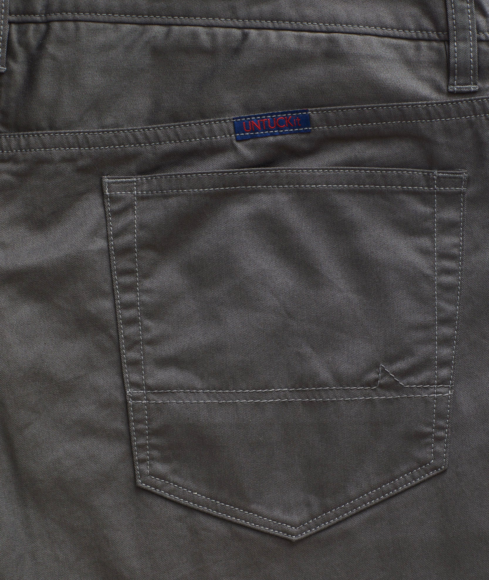 Men's Stone Color Stretch Chino Pants - 5 Pocket Comfort Fit