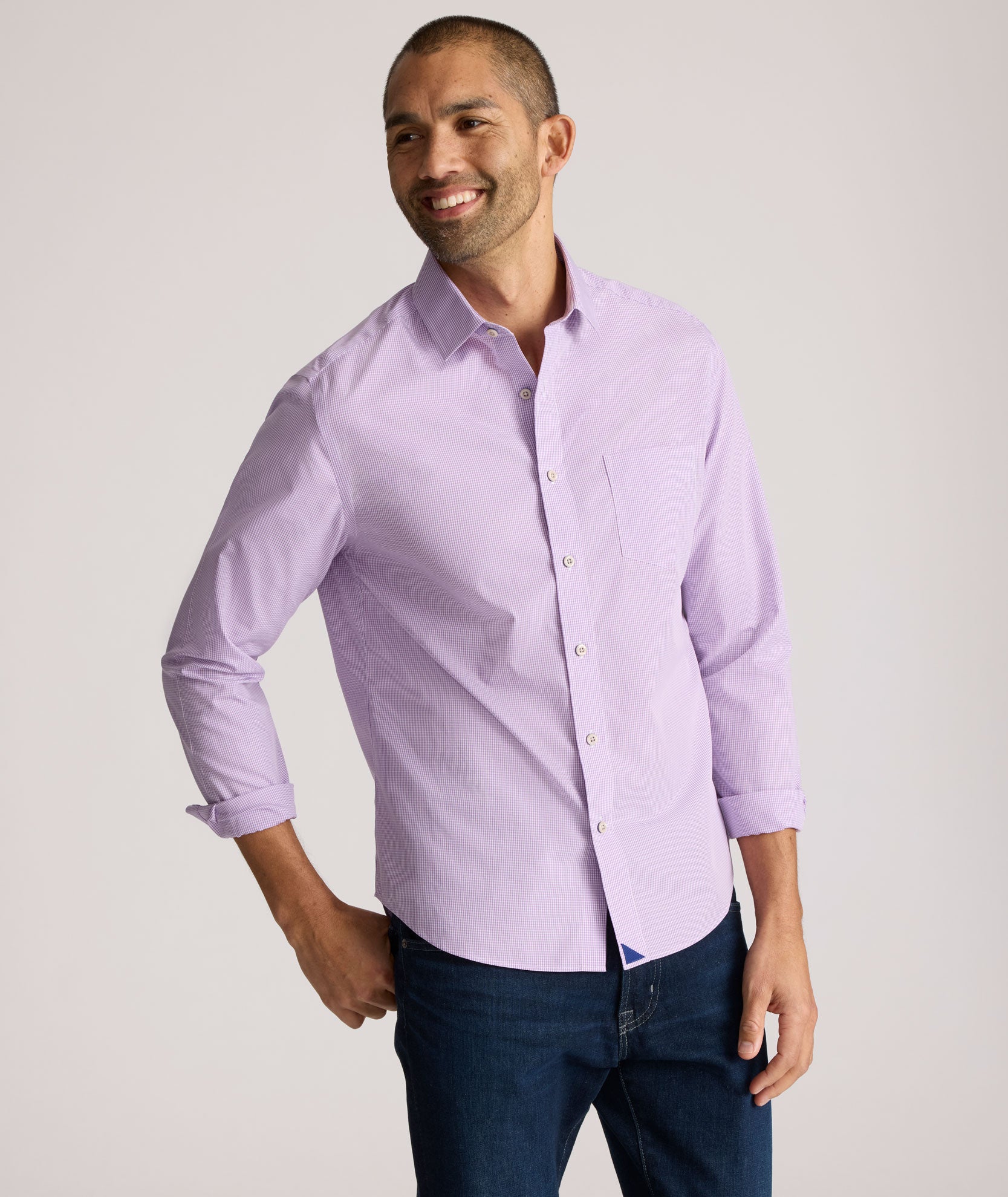 Wrinkle-Free Cotton Kelly Shirt for Men – No Iron Needed