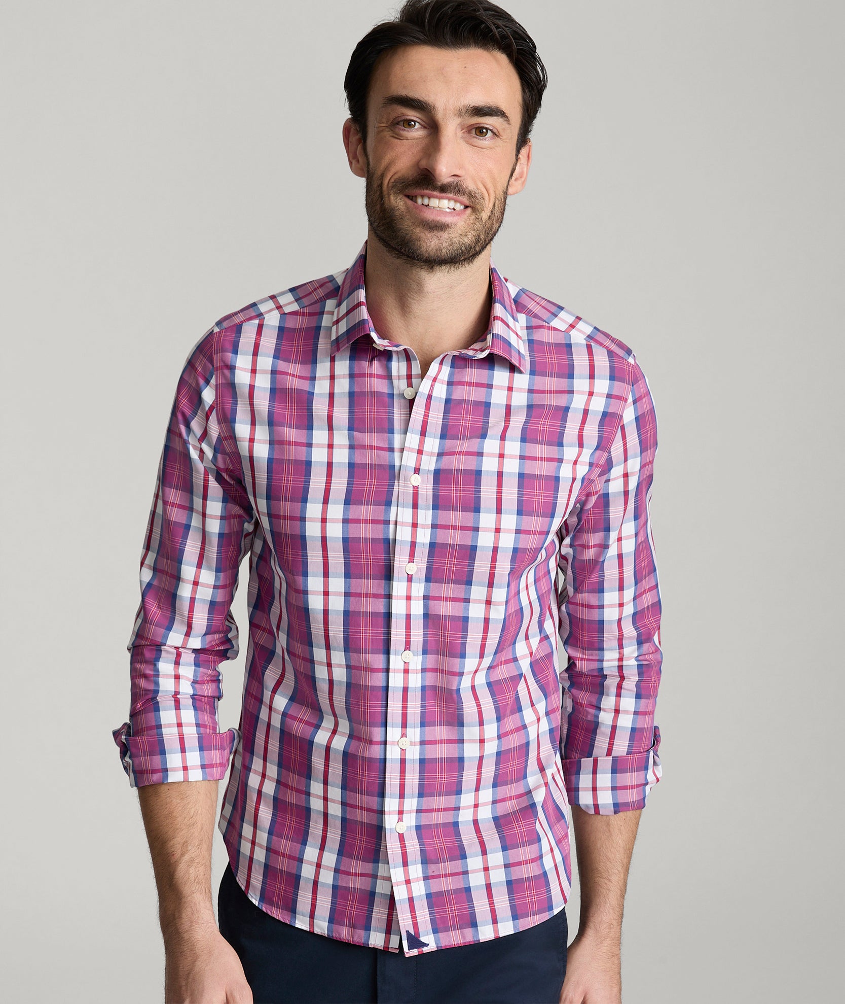 Wrinkle-Free Cotton Rafferty Shirt for Men