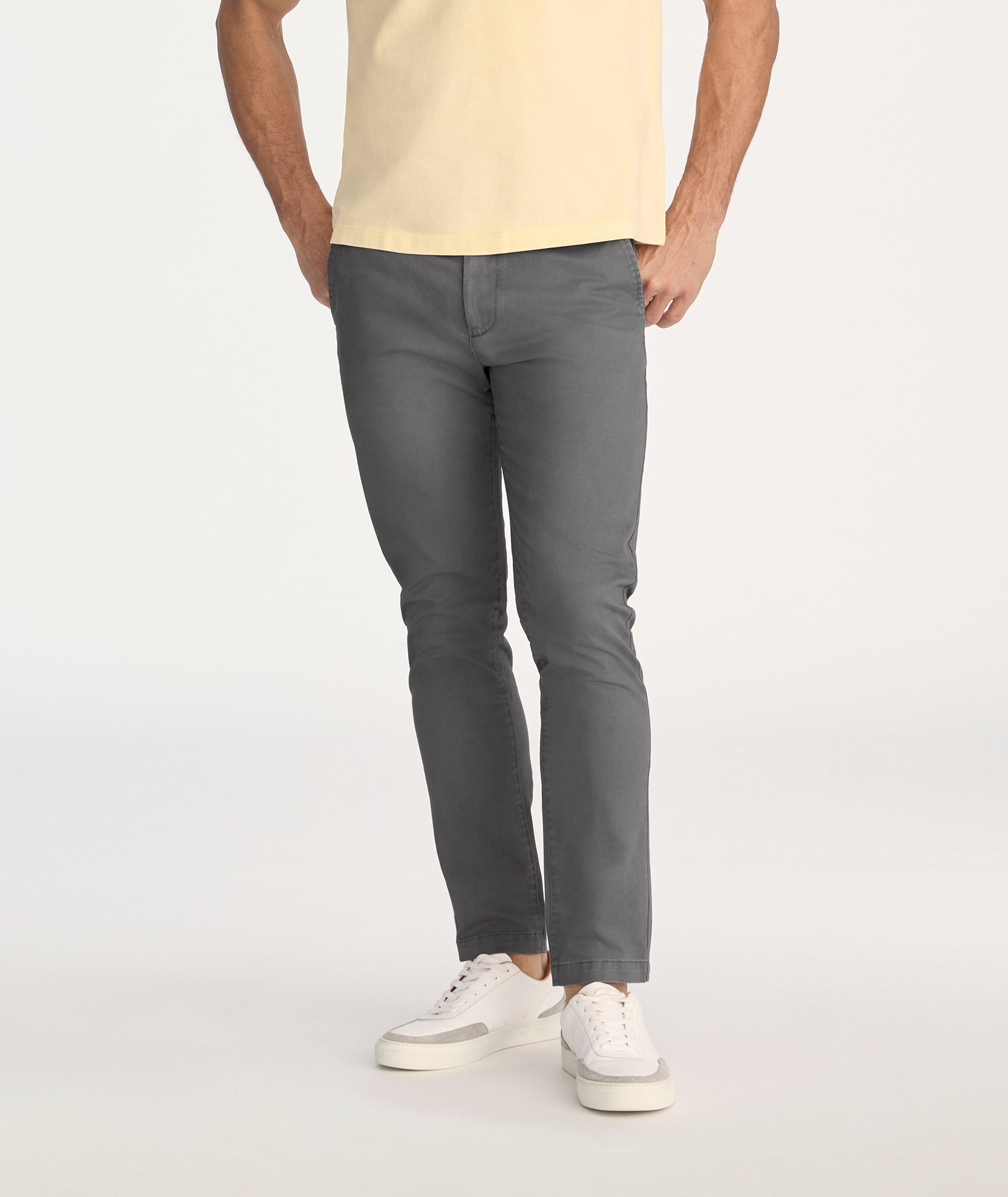 Men's Slim Fit Stretch Cotton Chino Pants - Classic Style
