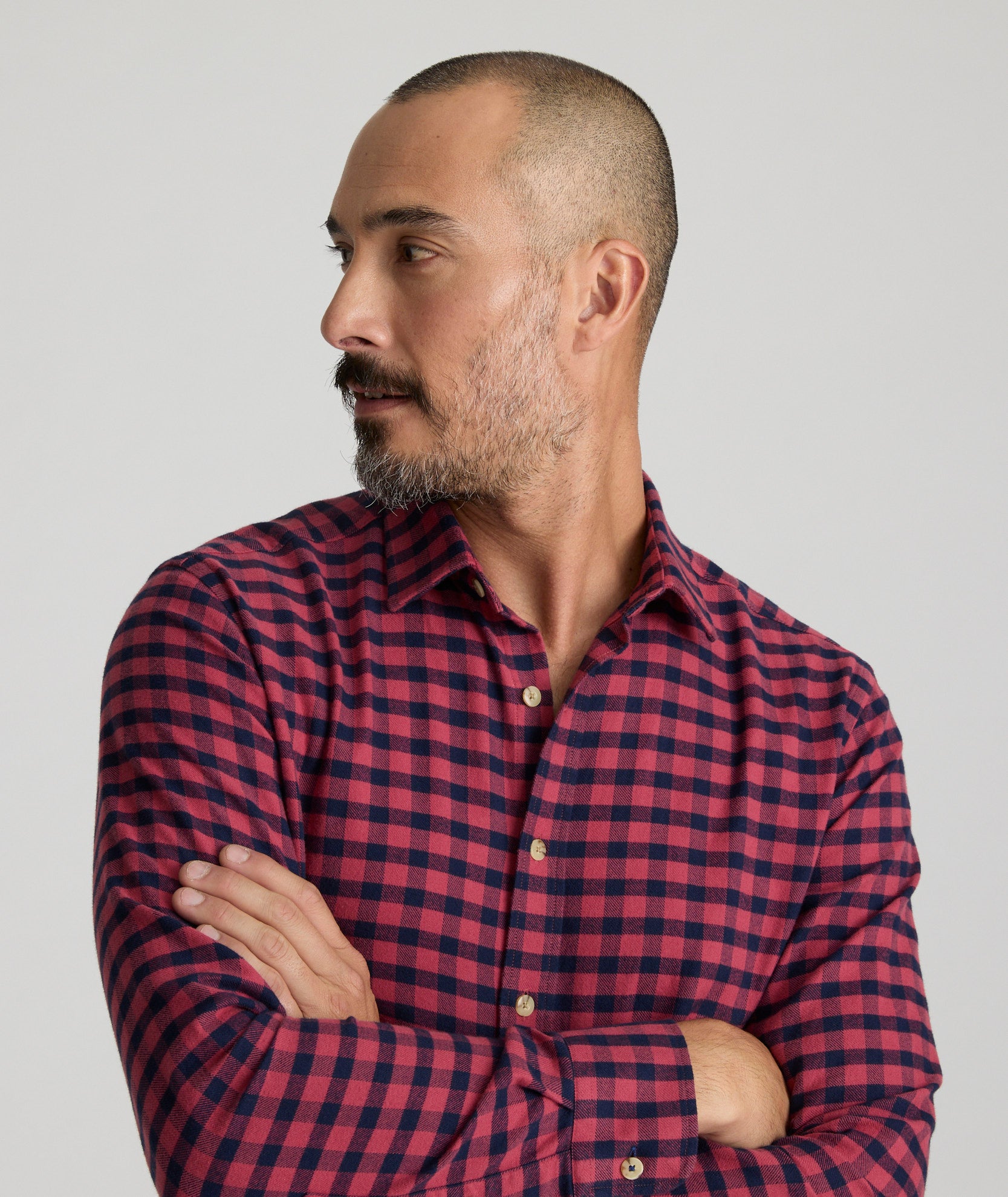 Untucked Bricco Flannel Shirt - Lightweight 100% Cotton