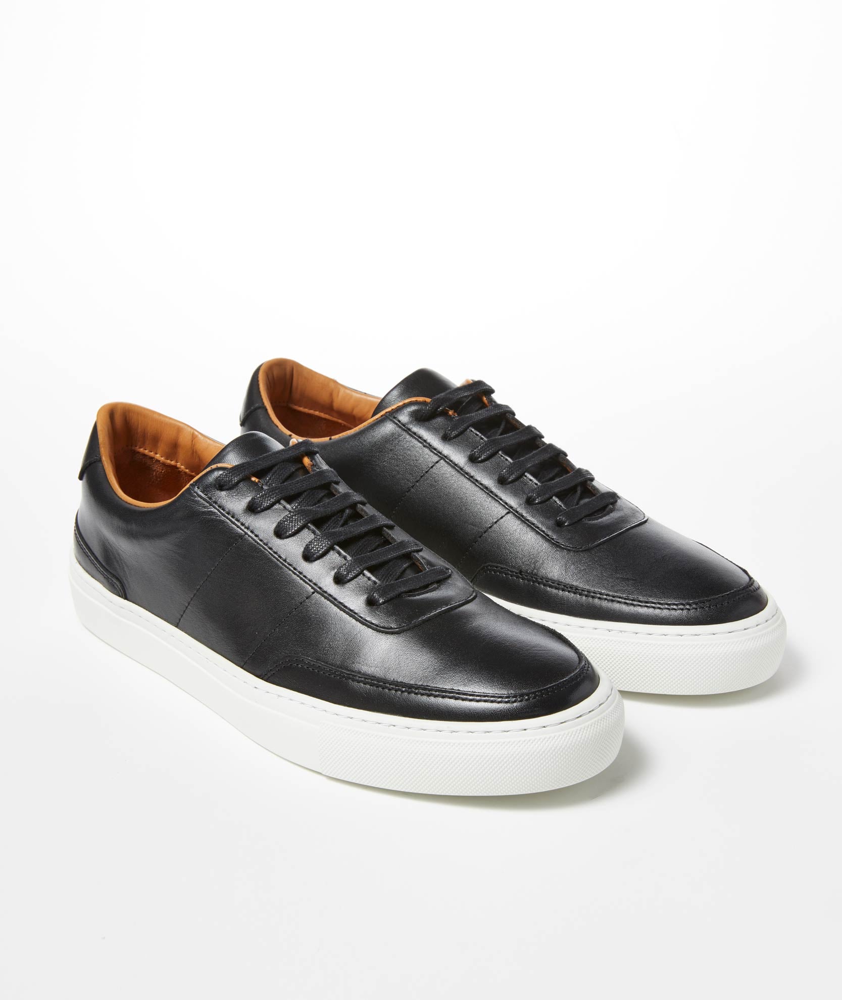 Handcrafted Leather Lace-Up Sneakers – Made in Portugal