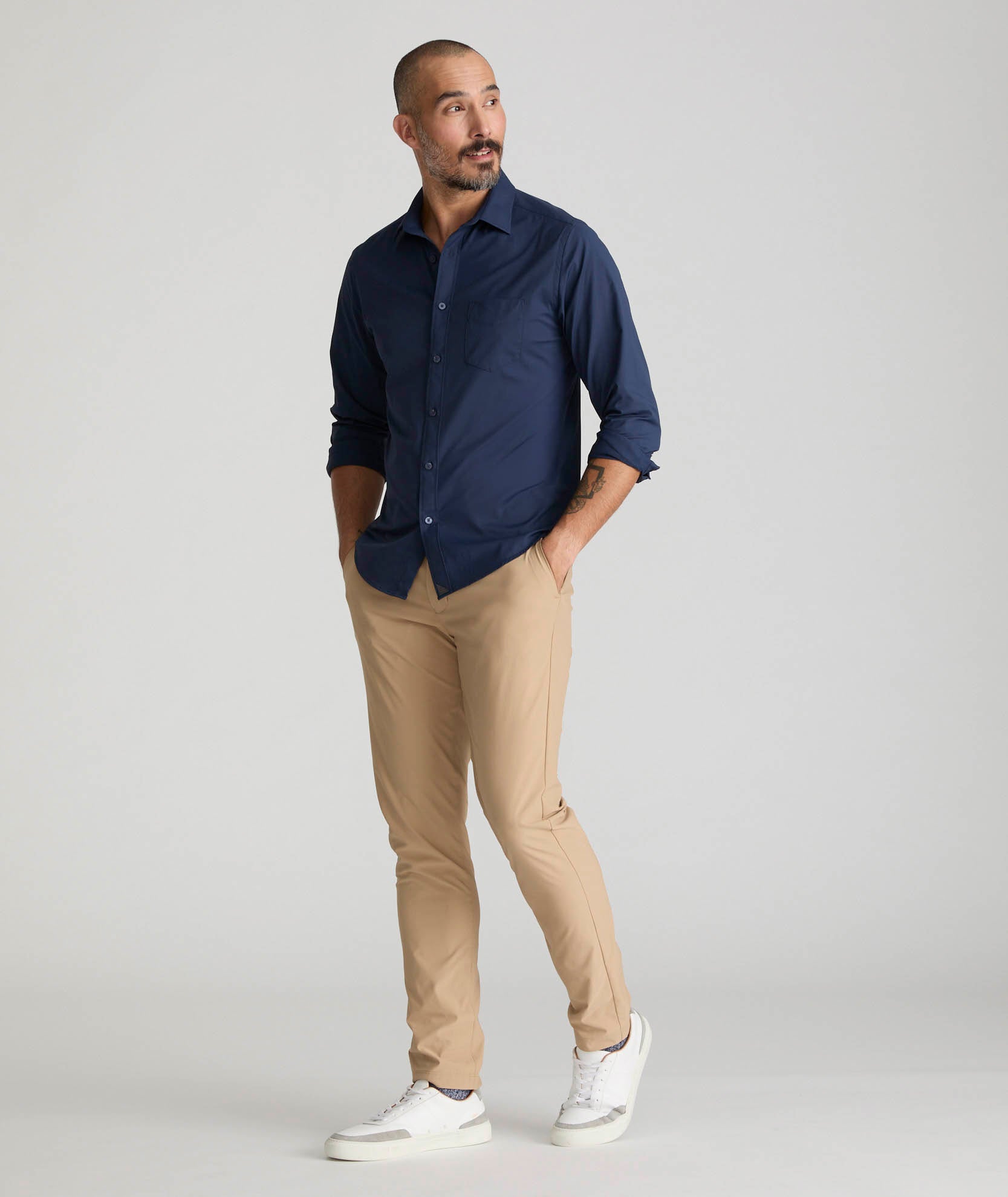 Men's Travel Tech Pants - Quick-Dry, Water-Repellent & Slim Fit